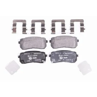 Jeu de 4 plaquettes de frein arrière HELLA 8DB 355 023-231