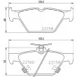 Jeu de 4 plaquettes de frein arrière HELLA 8DB 355 023-341 - Visuel 2
