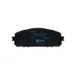 Jeu de 4 plaquettes de frein avant HELLA 8DB 355 023-391 - Visuel 3