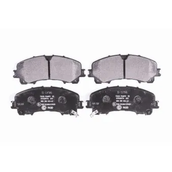 Jeu de 4 plaquettes de frein avant HELLA 8DB 355 024-621