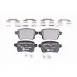 Jeu de 4 plaquettes de frein arrière HELLA 8DB 355 024-651 - Visuel 1