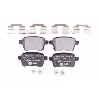 Jeu de 4 plaquettes de frein arrière HELLA 8DB 355 024-651