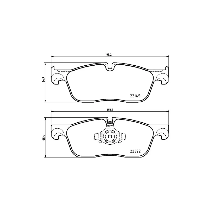 Jeu de 4 plaquettes de frein avant HELLA 8DB 355 024-741