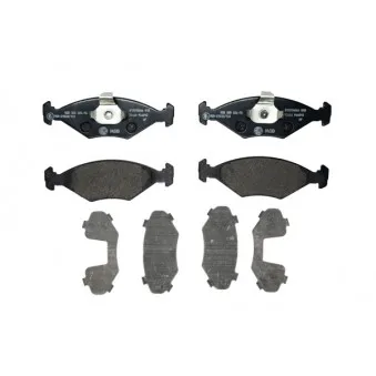 Jeu de 4 plaquettes de frein avant HELLA 8DB 355 024-761
