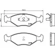 Jeu de 4 plaquettes de frein avant HELLA 8DB 355 024-761 - Visuel 2