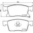 Jeu de 4 plaquettes de frein avant HELLA 8DB 355 024-781 - Visuel 2