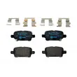 Jeu de 4 plaquettes de frein arrière HELLA 8DB 355 024-911 - Visuel 1
