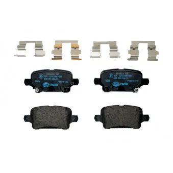 Jeu de 4 plaquettes de frein arrière HELLA 8DB 355 024-911