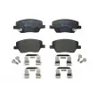 Jeu de 4 plaquettes de frein avant HELLA 8DB 355 025-111 - Visuel 1