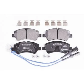 Jeu de 4 plaquettes de frein arrière HELLA 8DB 355 025-161
