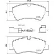 Jeu de 4 plaquettes de frein arrière HELLA 8DB 355 025-161 - Visuel 2