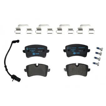 Jeu de 4 plaquettes de frein arrière HELLA 8DB 355 025-311