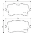 Jeu de 4 plaquettes de frein arrière HELLA 8DB 355 025-311 - Visuel 2