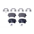 Jeu de 4 plaquettes de frein arrière HELLA 8DB 355 025-341 - Visuel 2