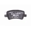 Jeu de 4 plaquettes de frein arrière HELLA 8DB 355 025-401 - Visuel 3