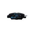 Jeu de 4 plaquettes de frein arrière HELLA 8DB 355 025-461 - Visuel 3