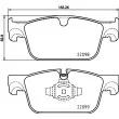 Jeu de 4 plaquettes de frein avant HELLA 8DB 355 025-531 - Visuel 2
