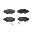 Jeu de 4 plaquettes de frein avant HELLA 8DB 355 031-751 - Visuel 1