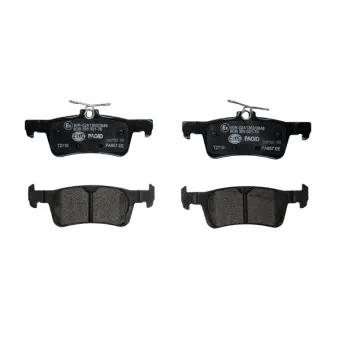 Jeu de 4 plaquettes de frein arrière HELLA 8DB 355 031-761