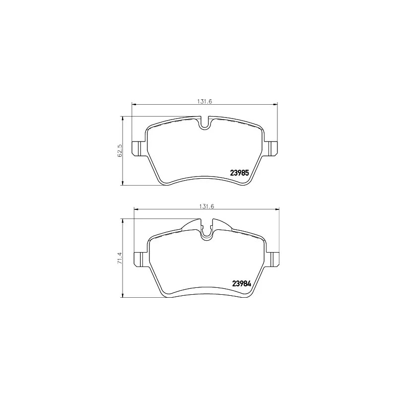 Jeu de 4 plaquettes de frein avant HELLA 8DB 355 031-801
