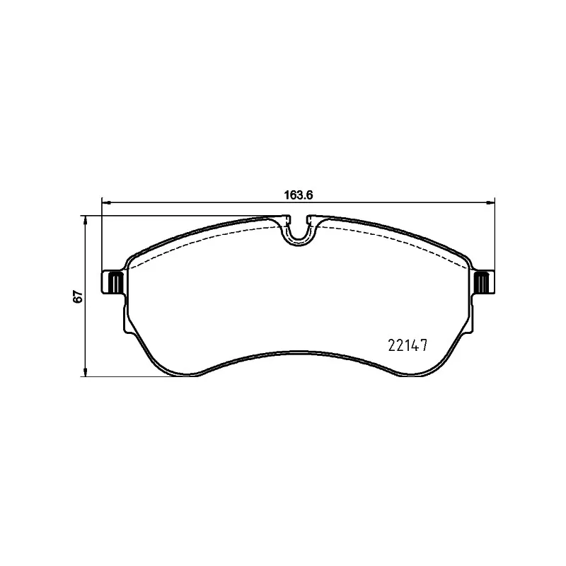 Jeu de 4 plaquettes de frein avant HELLA 8DB 355 032-921