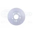Jeu de 2 disques de frein avant HELLA 8DD 355 100-741 - Visuel 2