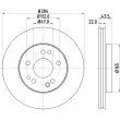 Jeu de 2 disques de frein avant HELLA 8DD 355 100-941 - Visuel 1
