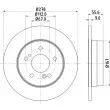 Jeu de 2 disques de frein arrière HELLA 8DD 355 101-011 - Visuel 1