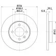 Jeu de 2 disques de frein avant HELLA 8DD 355 101-641 - Visuel 1