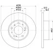 Jeu de 2 disques de frein avant HELLA 8DD 355 101-781 - Visuel 2