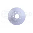 Jeu de 2 disques de frein arrière HELLA 8DD 355 101-971 - Visuel 2