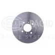 Jeu de 2 disques de frein avant HELLA 8DD 355 103-121 - Visuel 2