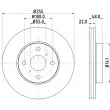 Jeu de 2 disques de frein avant HELLA 8DD 355 104-871 - Visuel 1