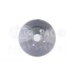 Jeu de 2 disques de frein arrière HELLA 8DD 355 105-271 - Visuel 2