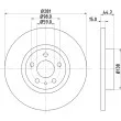 Jeu de 2 disques de frein avant HELLA 8DD 355 106-451 - Visuel 1