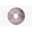 Jeu de 2 disques de frein arrière HELLA 8DD 355 107-901 - Visuel 2