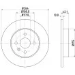 Jeu de 2 disques de frein arrière HELLA 8DD 355 110-271 - Visuel 1