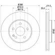 Jeu de 2 disques de frein avant HELLA 8DD 355 111-081 - Visuel 1