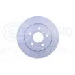 Jeu de 2 disques de frein arrière HELLA 8DD 355 111-381 - Visuel 2
