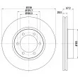 Jeu de 2 disques de frein avant HELLA 8DD 355 111-861 - Visuel 1