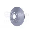 Jeu de 2 disques de frein arrière HELLA 8DD 355 112-621 - Visuel 3
