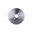 Jeu de 2 disques de frein arrière HELLA 8DD 355 113-601 - Visuel 2