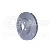 Jeu de 2 disques de frein avant HELLA 8DD 355 114-201 - Visuel 3