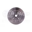 Jeu de 2 disques de frein arrière HELLA 8DD 355 116-081 - Visuel 2