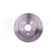 Jeu de 2 disques de frein arrière HELLA 8DD 355 116-121 - Visuel 2