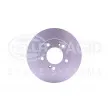 Jeu de 2 disques de frein avant HELLA 8DD 355 116-461 - Visuel 2