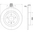 Jeu de 2 disques de frein arrière HELLA 8DD 355 116-601 - Visuel 1