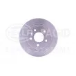 Jeu de 2 disques de frein arrière HELLA 8DD 355 116-601 - Visuel 2