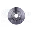 Jeu de 2 disques de frein avant HELLA 8DD 355 116-761 - Visuel 2