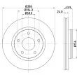 Jeu de 2 disques de frein avant HELLA 8DD 355 117-321 - Visuel 1